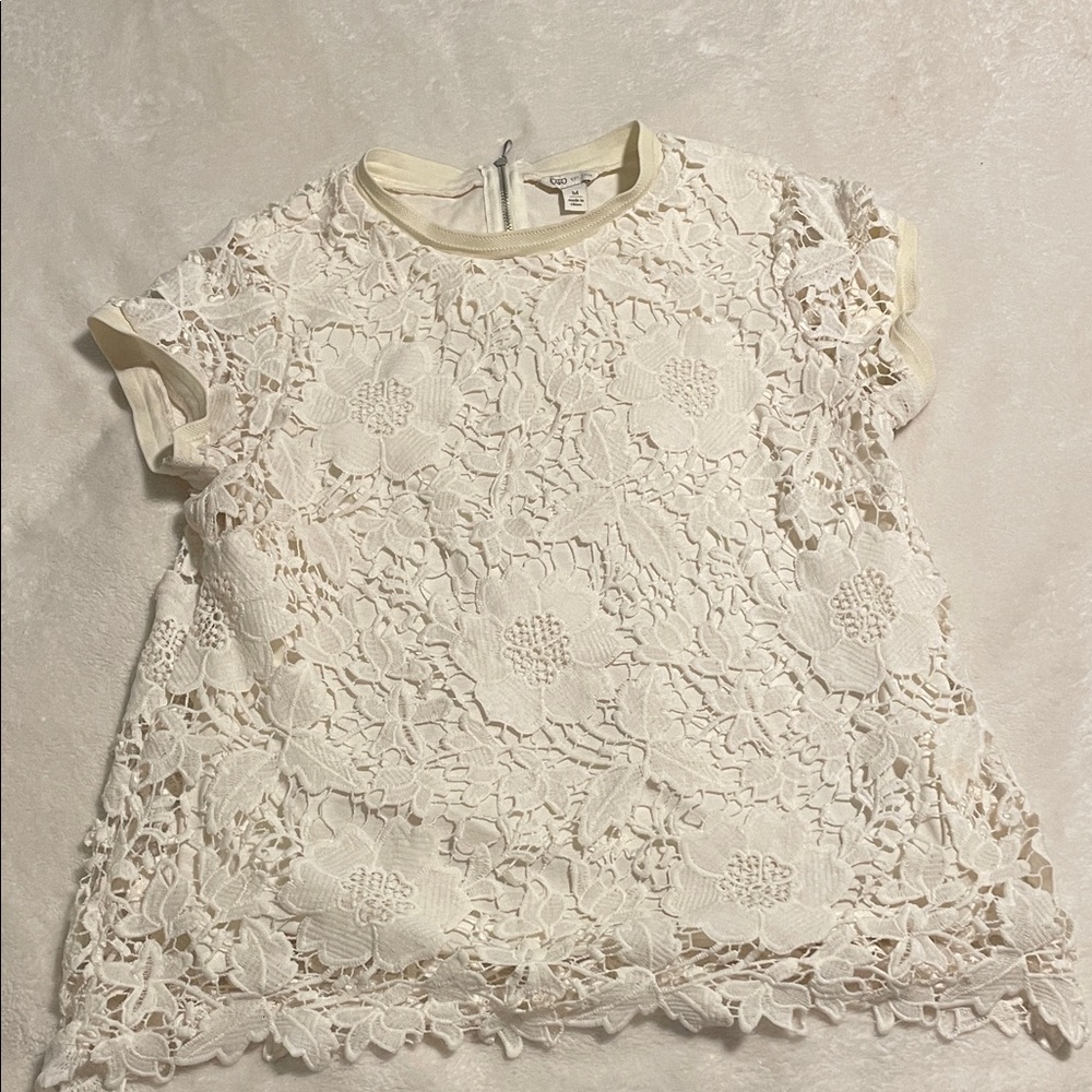 Cato Ivory Lace Blouse